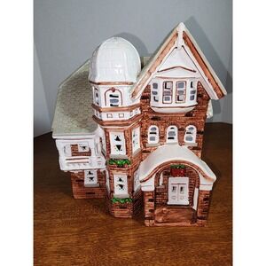 Vintage Yuletide Snow Hamlet German Victorian House 1988‎ Original Box (Damaged)